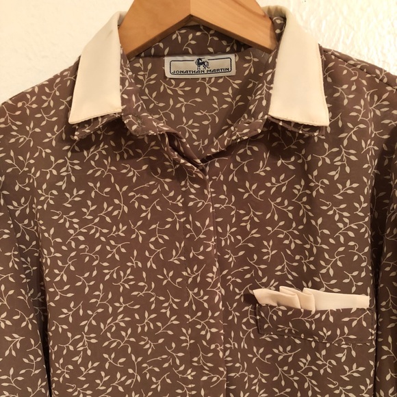Vintage light brown blouse - Picture 2 of 4